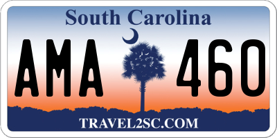 SC license plate AMA460