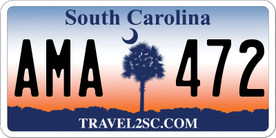 SC license plate AMA472