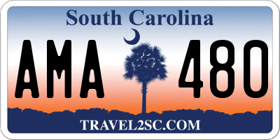 SC license plate AMA480