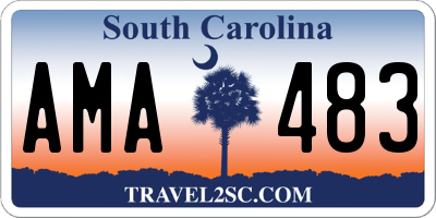 SC license plate AMA483