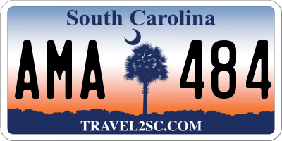SC license plate AMA484
