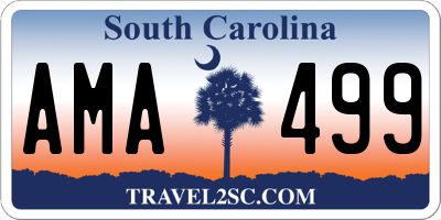SC license plate AMA499