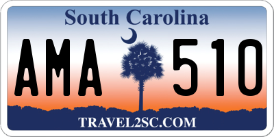 SC license plate AMA510