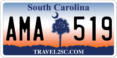 SC license plate AMA519