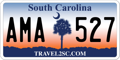 SC license plate AMA527