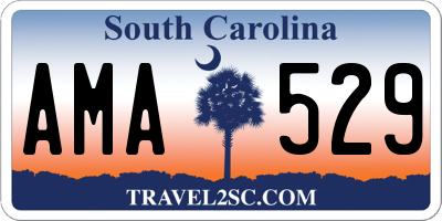 SC license plate AMA529