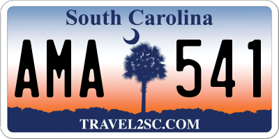 SC license plate AMA541