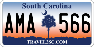 SC license plate AMA566