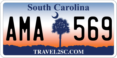 SC license plate AMA569