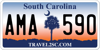 SC license plate AMA590
