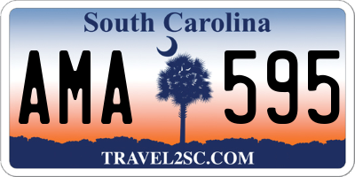 SC license plate AMA595