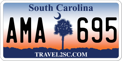 SC license plate AMA695