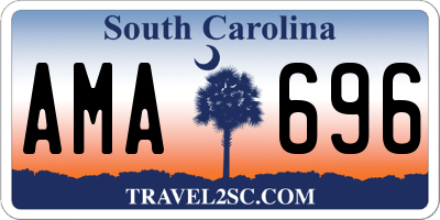 SC license plate AMA696