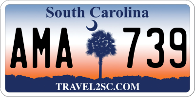 SC license plate AMA739