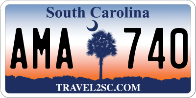 SC license plate AMA740