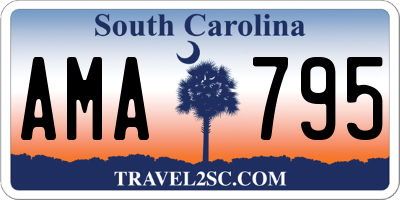 SC license plate AMA795