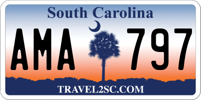 SC license plate AMA797