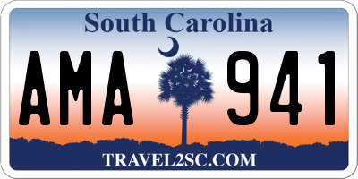 SC license plate AMA941