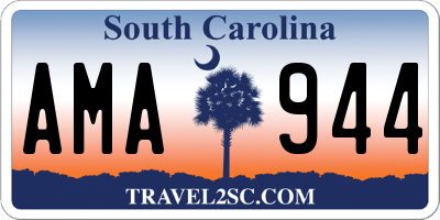 SC license plate AMA944