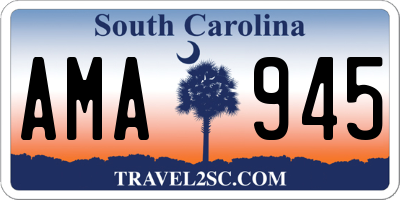 SC license plate AMA945