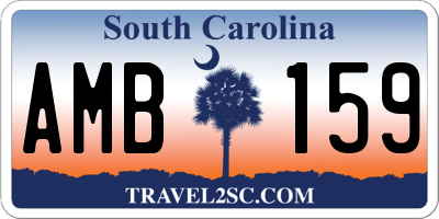 SC license plate AMB159