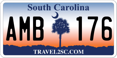 SC license plate AMB176