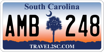 SC license plate AMB248