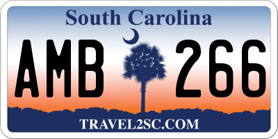SC license plate AMB266