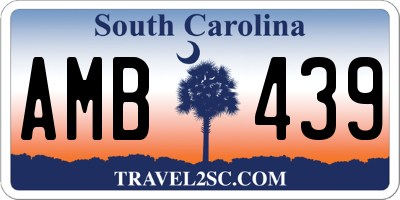 SC license plate AMB439