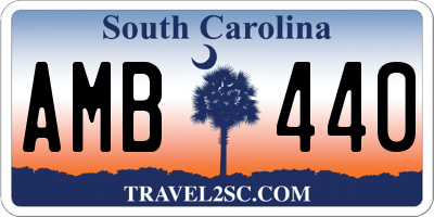SC license plate AMB440