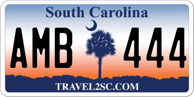 SC license plate AMB444