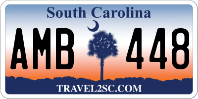 SC license plate AMB448