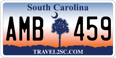 SC license plate AMB459
