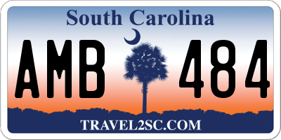 SC license plate AMB484