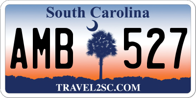 SC license plate AMB527