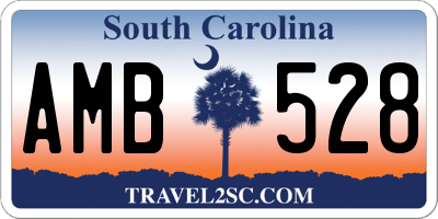 SC license plate AMB528