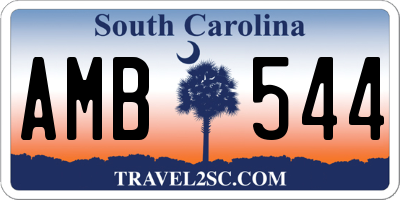 SC license plate AMB544
