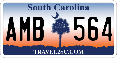 SC license plate AMB564