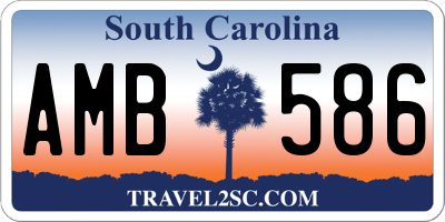 SC license plate AMB586