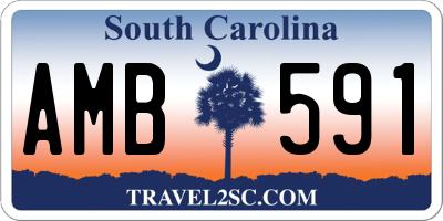 SC license plate AMB591