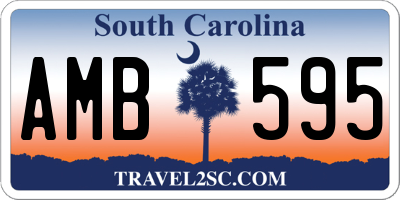SC license plate AMB595