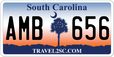 SC license plate AMB656