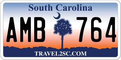 SC license plate AMB764