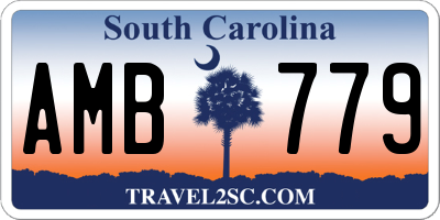SC license plate AMB779