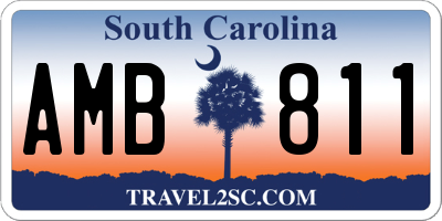 SC license plate AMB811