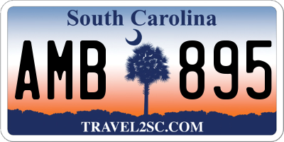 SC license plate AMB895