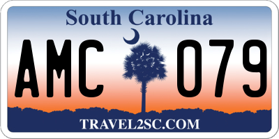 SC license plate AMC079