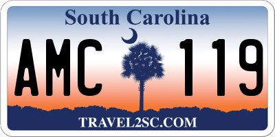 SC license plate AMC119