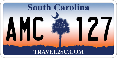 SC license plate AMC127
