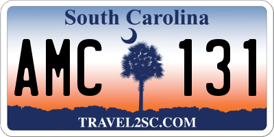 SC license plate AMC131